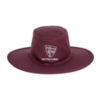 Burgundy Broad Brim Hat
