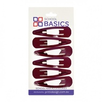 Maroon Large Snap Clips