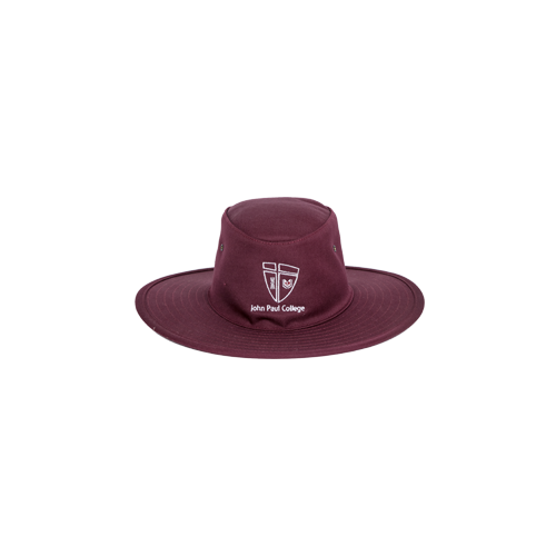 Burgundy Broad Brim Hat